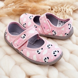 BEFADO S.A. Pantuflas Infantiles Bailarinas Con Velcro Befado Pandy 955X021 Rosa Claro rosado 5