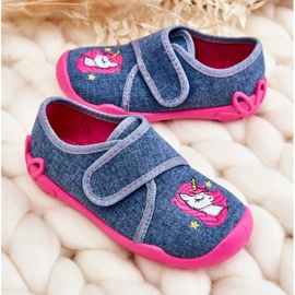 BEFADO S.A. Pantuflas Infantiles Befado Unicornio 122X016 Azul-Rosa rosado 8