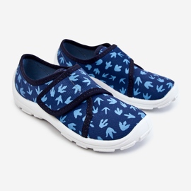 BEFADO S.A. Pantuflas Infantiles Befado Huellas de un Dinosaurio 974X476 Azul Marino 5