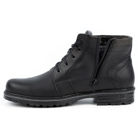 Polbut Botas invierno hombre piel J34S Negro con gris 1 Polbut Botas invierno hombre piel J34S Negro con gris 1