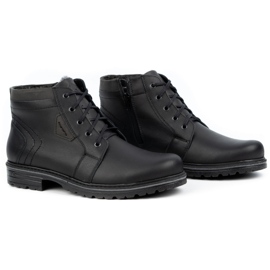 Polbut Botas invierno hombre piel J34S Negro con gris 3 Polbut Botas invierno hombre piel J34S Negro con gris 3