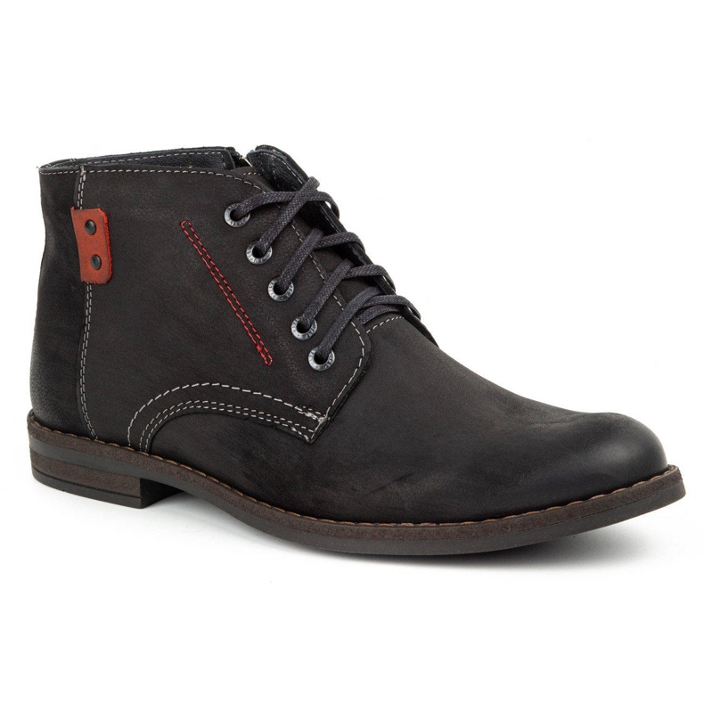 Kampol Botas invierno hombre piel 103KAM negro 2