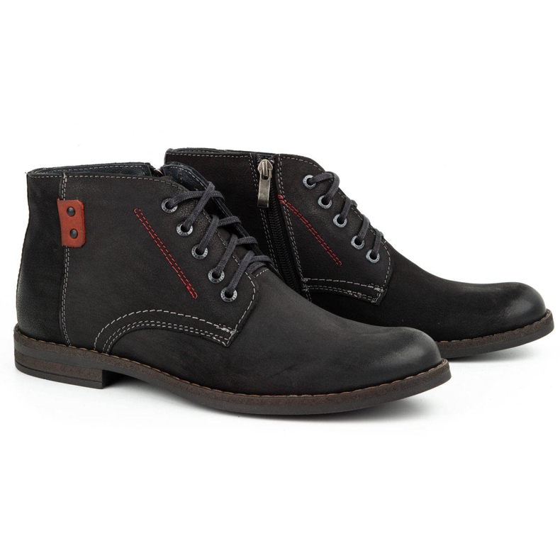 Kampol Botas invierno hombre piel 103KAM negro 3
