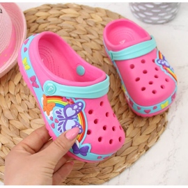 Pantuflas niña espuma American Club rosa rosado 1