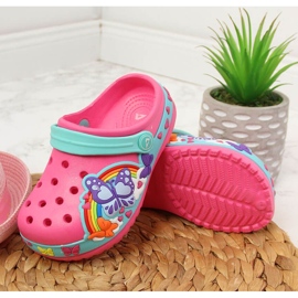Pantuflas niña espuma American Club rosa rosado 2