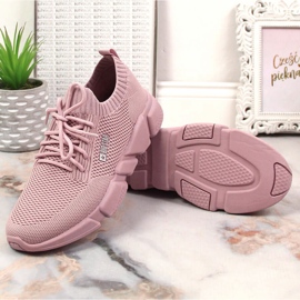 Deportivas cómodas mujer rosa empolvado Big Star JJ274266 rosado 3