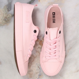 Deportivas mujer rosa empolvado Big Star LL274022 rosado 4