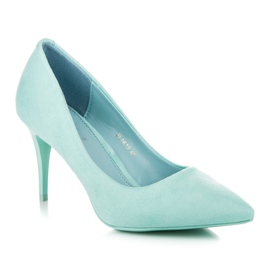 Comer Tacones de ante verde 2