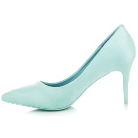 Comer Tacones de ante verde 3
