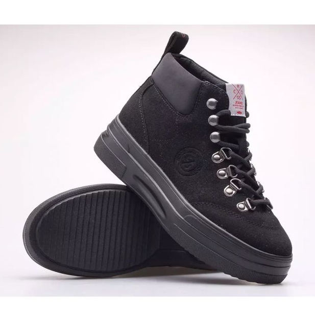 Cross Jeans Zapato vaquero cruzado KK2R4074C negro 1 Cross Jeans Zapato vaquero cruzado KK2R4074C negro 1