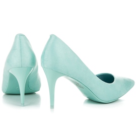 Comer Tacones de ante verde 4
