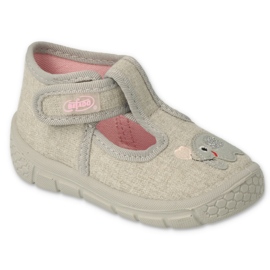 Zapatos befado niño 531P103 rosado gris 2