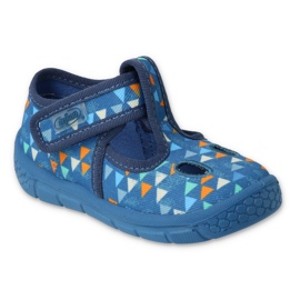 Zapatillas para niños de Befado 533p023 triángulos azules 2