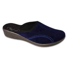 Zapatillas befado, pantuflas mujer, PU 552D019, azul marino 2