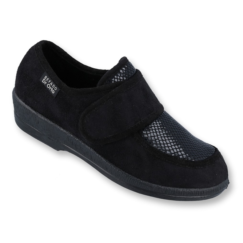 Dr.orto Befado Shoes de velcro para mujeres PU 984D012 Negro 2