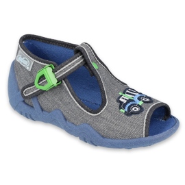 Calzado infantil befado 217P109 gris multicolor verde 4