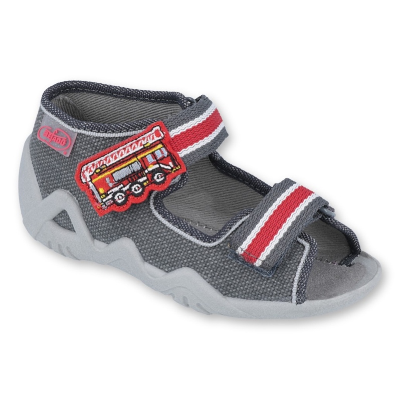 Calzado infantil befado 250P089 rojo gris 1