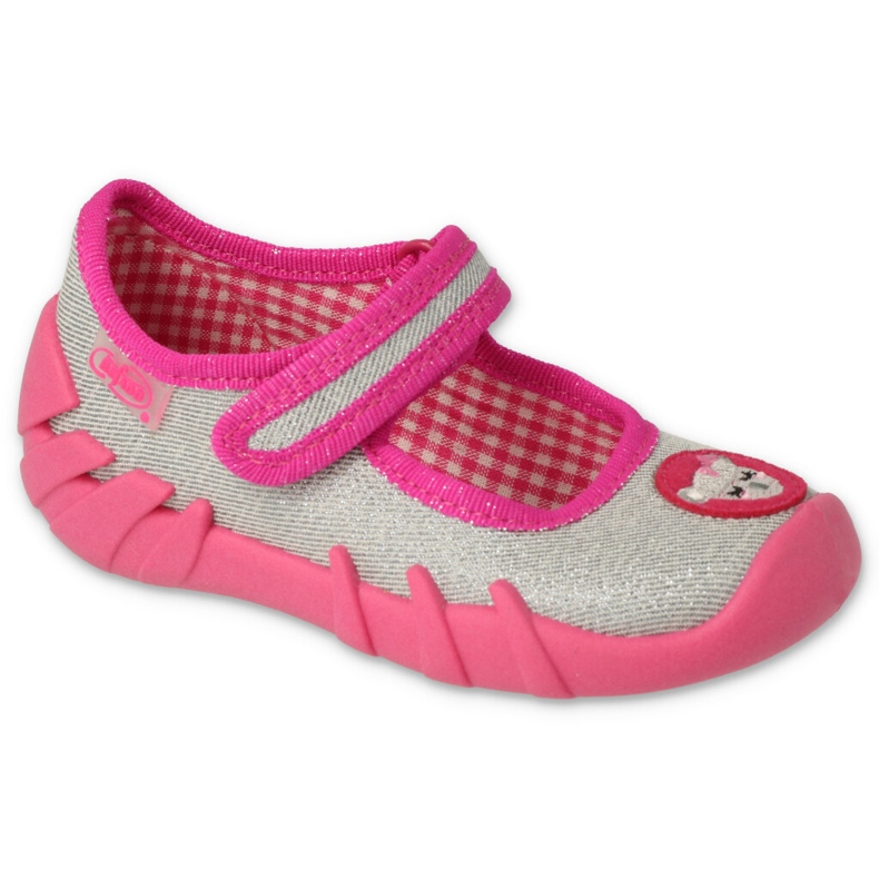 Zapatos befado para niños mm 109P251 rosa plata 1