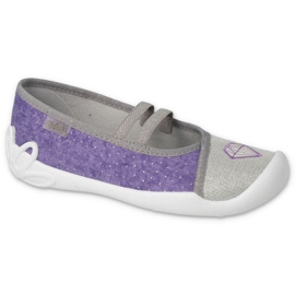 Zapatos befado niño 116Y314 violeta plata gris 1