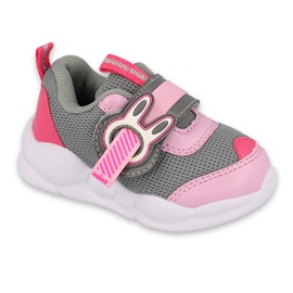Calzado infantil befado 516P091 rosado gris 4