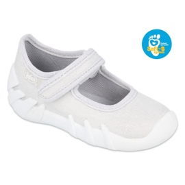 Zapatos speedy plateados para niños befado 109P222 plata gris 5