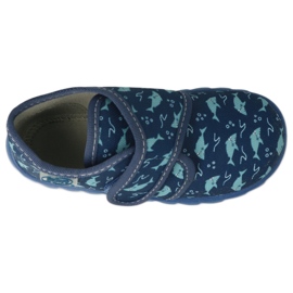 Zapatillas para niños de Befado 465p089 Dolphins azul marino 4
