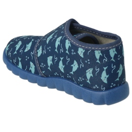 Zapatillas para niños de Befado 465p089 Dolphins azul marino 2