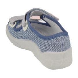 Sandalias infantiles de Befado para velcro 969x167 azul-gris 2