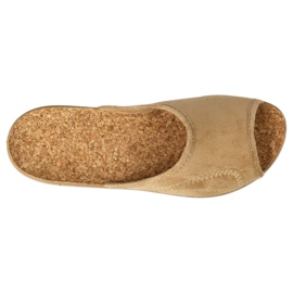 Zapatillas para mujeres Befado PU 254D138 Inserto de corcho beige 2