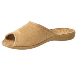 Zapatillas para mujeres Befado PU 254D138 Inserto de corcho beige 3