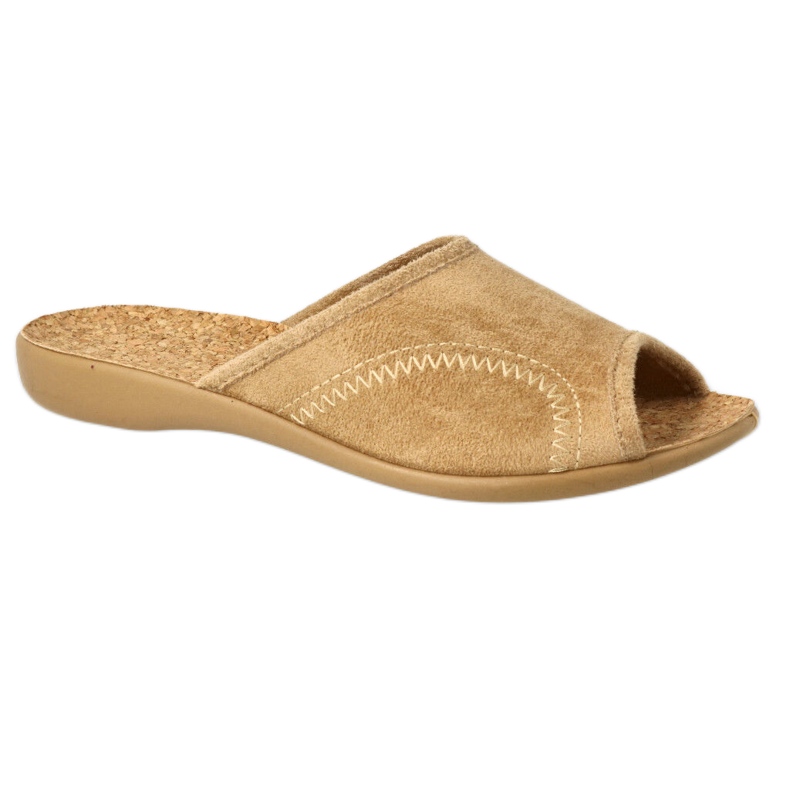Zapatillas para mujeres Befado PU 254D138 Inserto de corcho beige 1