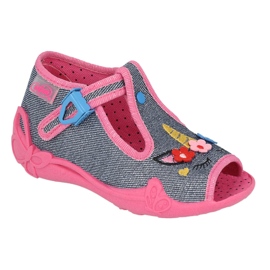 Pantuflas infantiles befado 213P134 rosa rosado 3