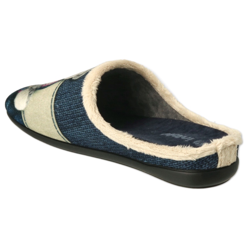 Slippers de mujeres INBLU 155D210 Aplicación de misia con corazón azul 2 Slippers de mujeres INBLU 155D210 Aplicación de misia con corazón azul 2
