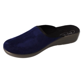 Zapatillas befado, pantuflas mujer, PU 552D019, azul marino 1