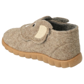 Pantuflas infantiles befado, fieltro beige 620P002 4