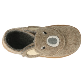 Pantuflas infantiles befado, fieltro beige 620P002 5