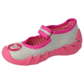 Zapatos befado para niños mm 109P251 rosado plata 2