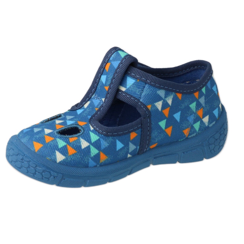 Zapatillas para niños de Befado 533p023 triángulos azules 1