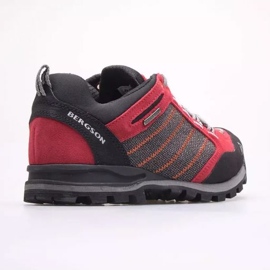Zapatos Bergson Kadam Low Stx negro rojo 4