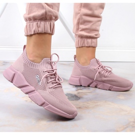 Deportivas cómodas mujer rosa empolvado Big Star JJ274266 rosado 6