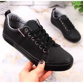Deportivas negras de ecopiel Big Star KK274006 negro 2