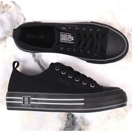 Zapatillas de mujer en la plataforma negro Big Star LL274184 4
