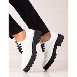 La.Fi Zapatos de moda con cordones blanco negro 2 La.Fi Zapatos de moda con cordones blanco negro 2
