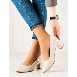 Goodin Zapatos De Salón Lacados Elegantes beige 2