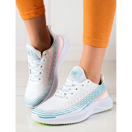 Cómodas zapatillas deportivas DK blanco 4