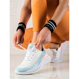 Cómodas zapatillas deportivas DK blanco 2