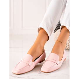 Mocasines Clásicos Con Piel Ecológica rosado 1 Mocasines Clásicos Con Piel Ecológica rosado 1