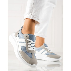 Zapatillas deportivas VINCEZA blanco azul gris 3