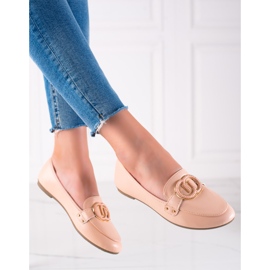 Diamantique Mocasines con Adorno beige 3