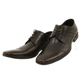 Zapatos formales para hombres 1063 Brown Domeno marrón 2